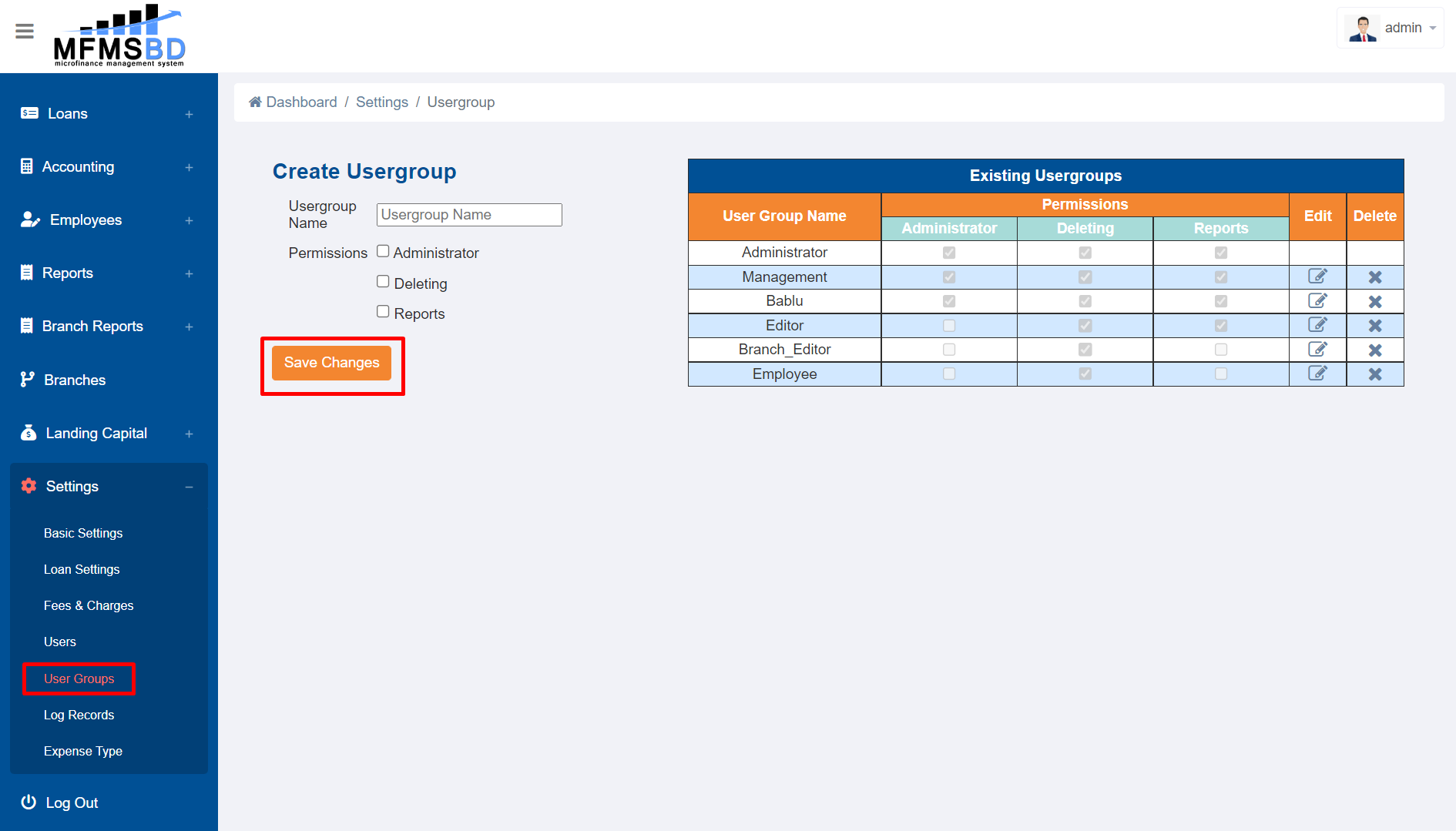 Usergroups